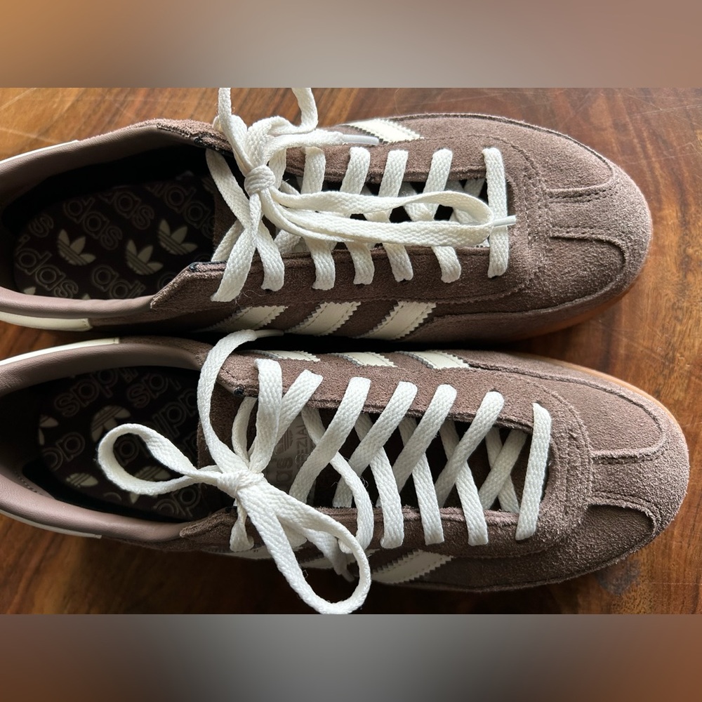 Adidas Spezial sneakers Earth Strata brown, size women’s 8, men’s 7, like new - Picture 10 of 12